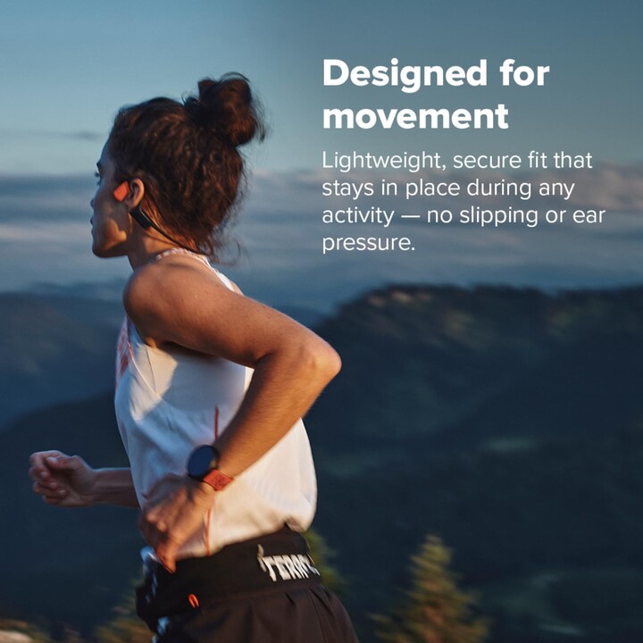 SUUNTO Wing 2 Auscultadores Bluetooth abertos, condução óssea, IP66, luzes de segurança inteligentes, autonomia de 12 horas, pre