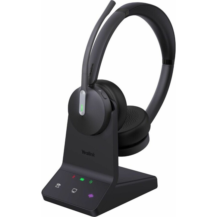 Yealink WH64 Equipes duplas híbridas com suporte de carregamento