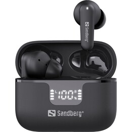 Auriculares inalámbricos Sandberg 126-52 con cancelación activa de ruido (ANC) y cancelación de ruido ambiental (ENC).