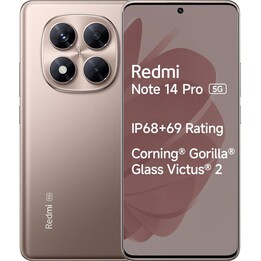 Xiaomi Redmi Note 14 Pro 5G, 12+512 Go, appareil photo AI 200MP, batterie 5110mAh, fonctionnalités AI, Sand Gold