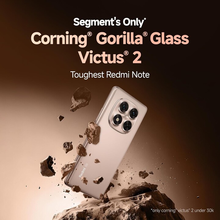 Xiaomi Redmi Note 14 Pro 5G, 12+512 Go, appareil photo AI 200MP, batterie 5110mAh, fonctionnalités AI, Sand Gold
