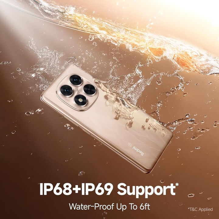 Xiaomi Redmi Note 14 Pro 5G, 12+512 Go, appareil photo AI 200MP, batterie 5110mAh, fonctionnalités AI, Sand Gold