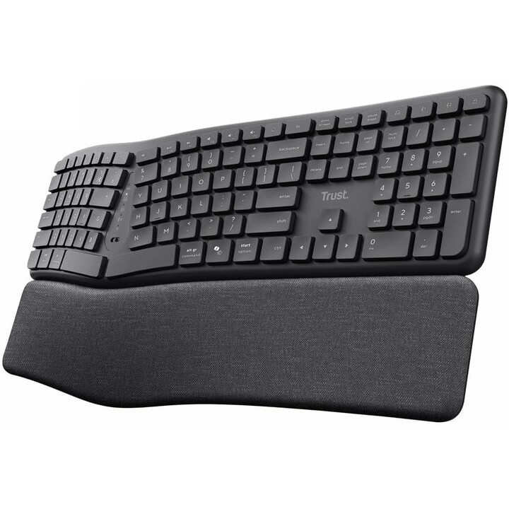 Trust Keyra Ergonomische Multigeräte-Funktastatur