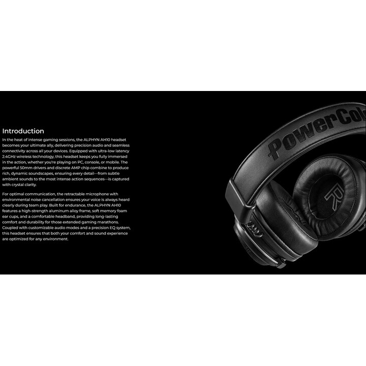 PowerColor Alphyn AH10 Wireless Schwarz