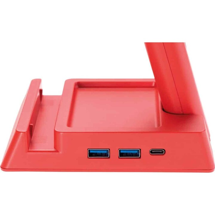 SUREFIRE Vinson N2 Kopfhörerständer Gaming RGB MF 2xUSB 3.0 USB-C Rot