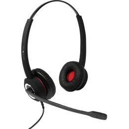 Auriculares USB Plusonic 10.2P, binaurales, compatibles con Teams y Skype