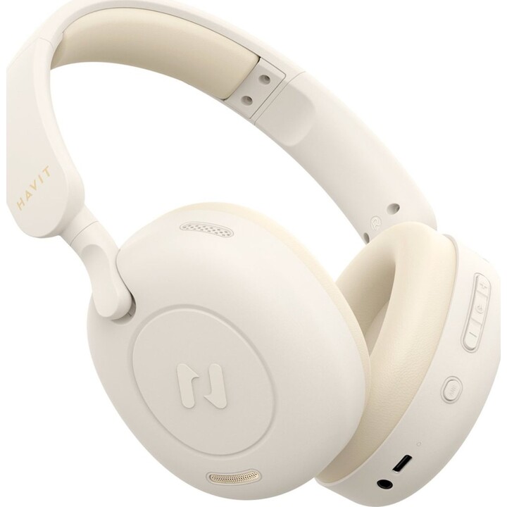 Havit H655BT - Cuffie Bluetooth wireless, beige