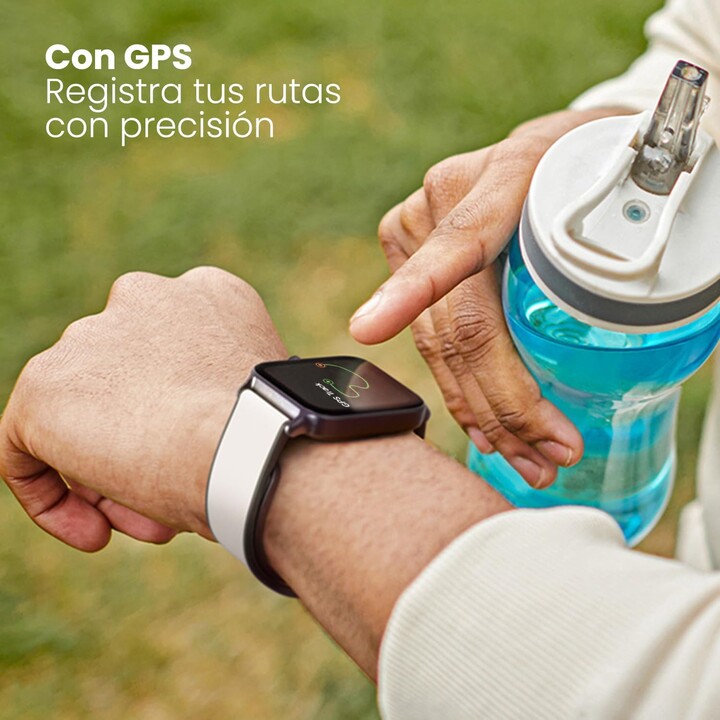 SPC Smartee Duo Pro, GPS, écran AMOLED 1,78, appels Bluetooth, batterie 9 jours, 100 sports, 2 sangles incluses