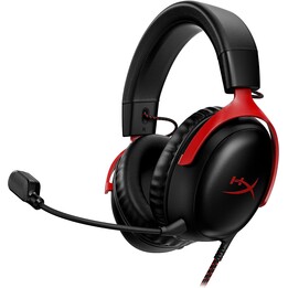 Hp Hyperx Cloud III - Cuffie da gioco (nero-rosso)