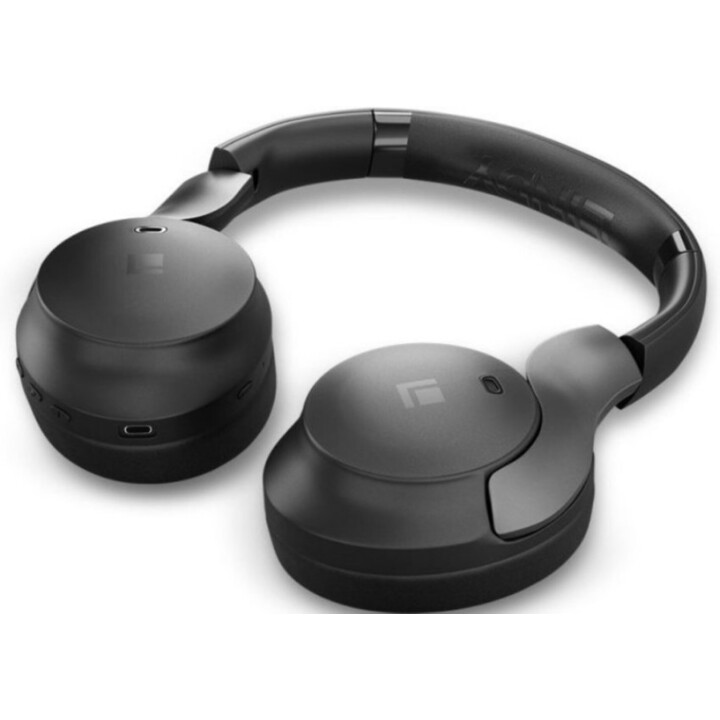 LINDY Wireless Headphones Active Noise Cancelling Headphones, Bluetooth 5.3, 55h Battery, Black