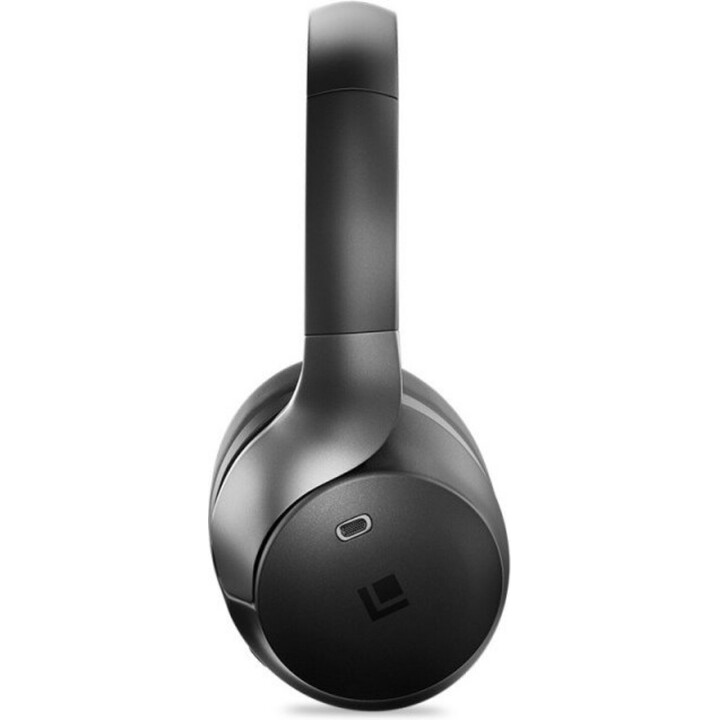 LINDY Kabellose Kopfhörer Aktive Geräuschunterdrückung, Bluetooth 5.3, 55h Akku, Schwarz