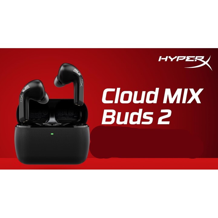 Hyperx Cloud Mix Buds 2 Annulation du bruit True Wireless Earbuds Bluetooth Ultra Low