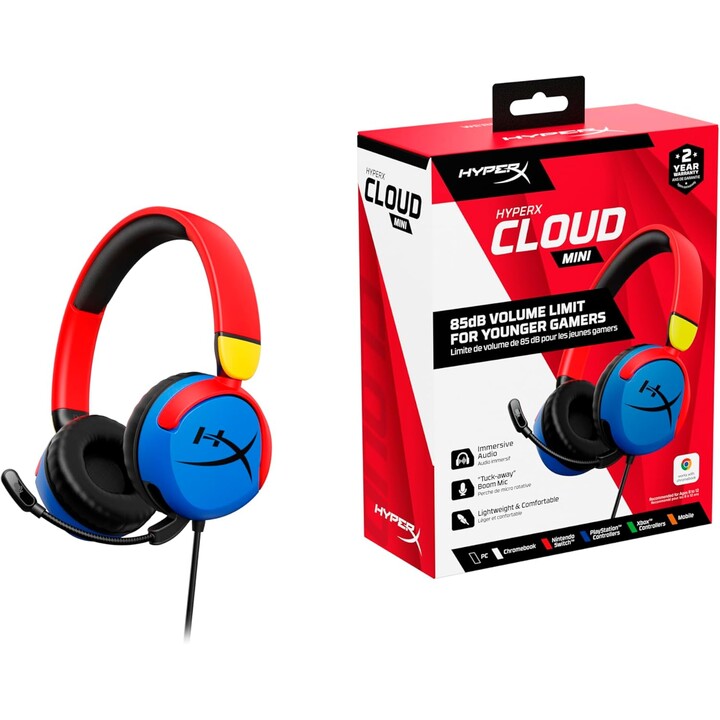 Hyperx Cloud Mini : casque de jeu pour les enfants Multicolor