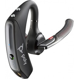 POLY Voyager 5200 UC USB-A-Headset + BT600-Dongle, TAA, kabelloser Ohrbügel, Büro/Callcenter, Micro-USB, Bluetooth, Schwarz