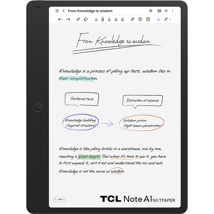 Tcl Note A1 NXTPAPER 11 WiFi 11.45 8GB 256GB Grau