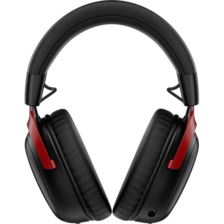 Casque sans fil HyperX Cloud III S 2,4 GHz/Bluetooth avec microphone et audio spatial noir/rouge
