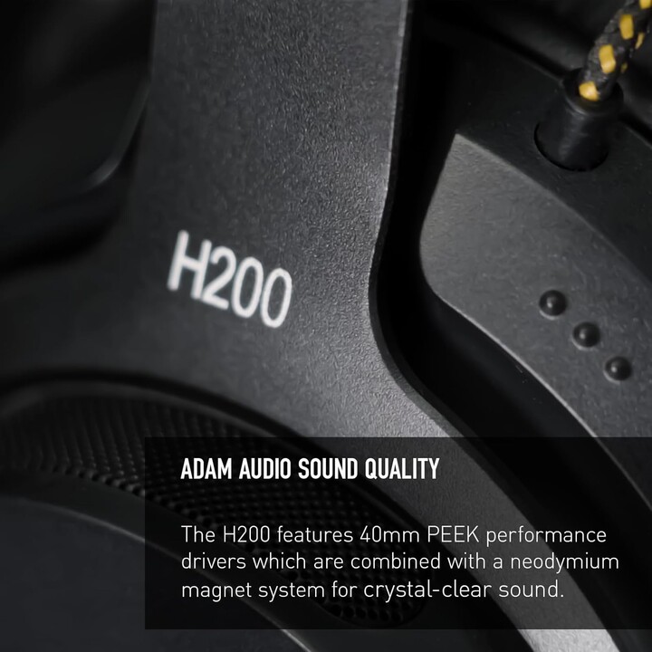 Auriculares de estudio cerrados ADAM Audio H200 con software de optimización y espacialización incluido