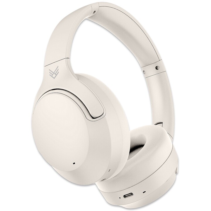 AUDEEO Melovibe EX ANC, casque supra-auriculaire crème