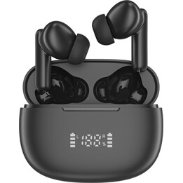 Audeeo Navigator TWS Wireless Earbuds with LED Display (Black)