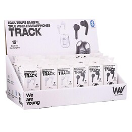 Pack TNB Way Display + Écouteurs TWS 24 pistes / 12 Noirs - 12 Blancs / Étui avec indicateur de charge / Tactile