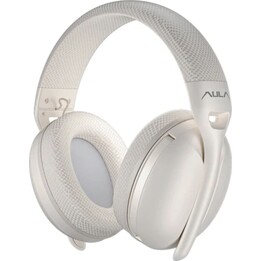 Auriculares inalámbricos para juegos Aula Mountain S6 (color té con leche)