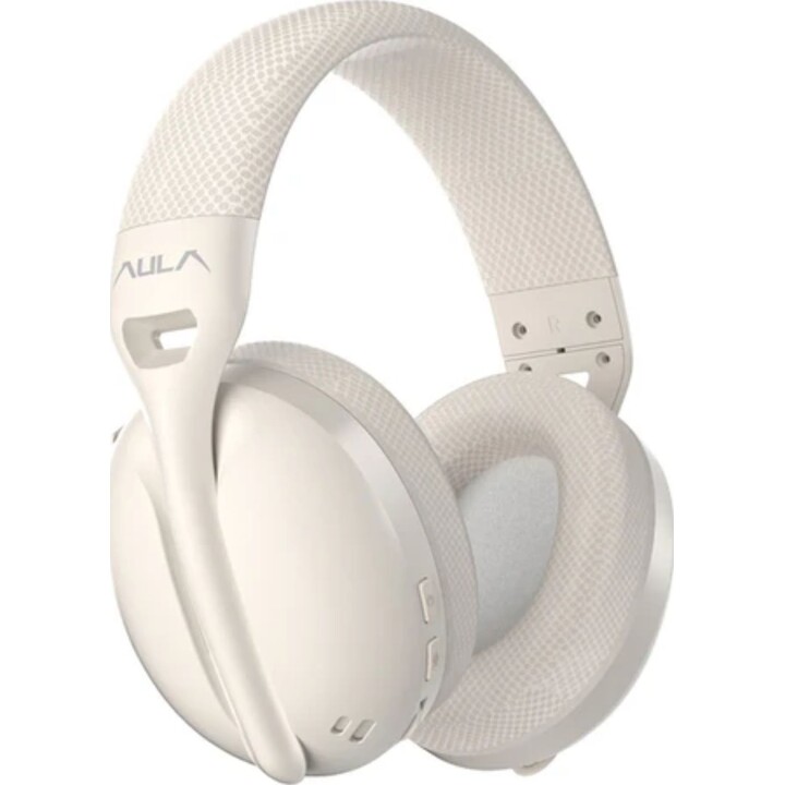 Auriculares inalámbricos para juegos Aula Mountain S6 (color té con leche)