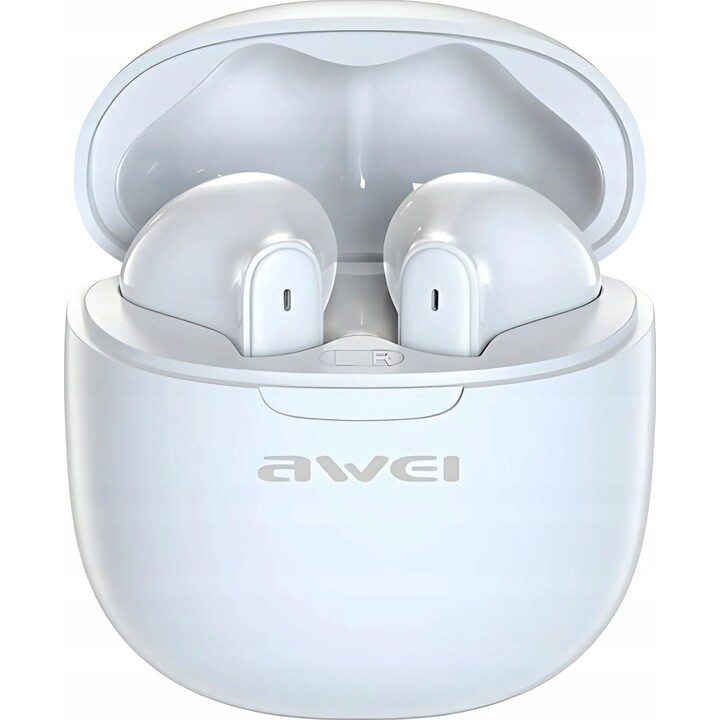 Awei Auriculares Bluetooth 5.3 TWS ENC Blanco