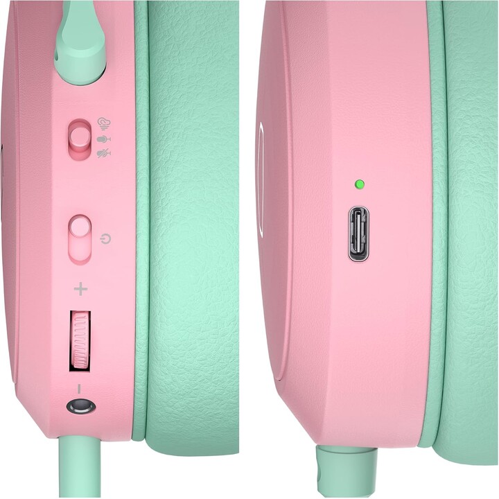 Cooler Master CH351-MC Rose/Vert - Casque gaming