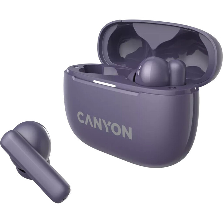 Canyon ongo tws-10 bluetooth headphones purple