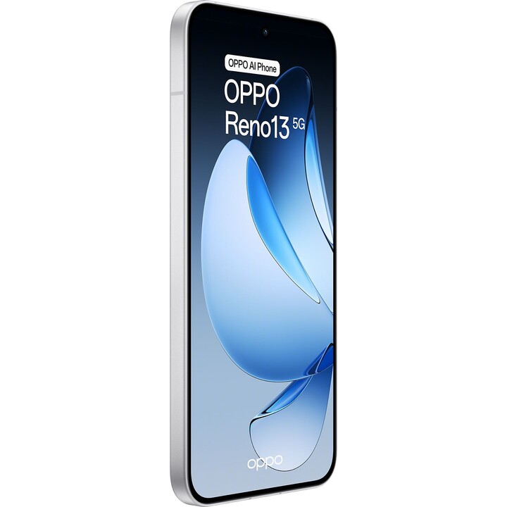 OPPO RENO13, smartphone 5G com IA, 12 GB/256 GB, 6,6 120Hz AMOLED 1,5K 50MP IP69 5.600mAh 80W, branco
