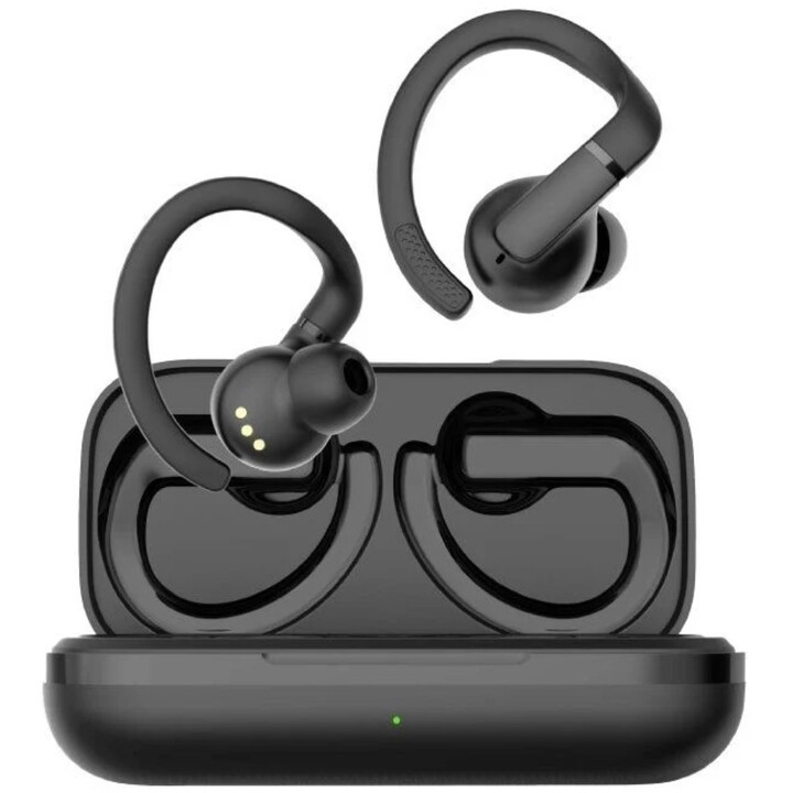 Auriculares Deportivos Bluetooth Daewoo DW2003 con estuche de carga/ Autonomía 8h/ Negros
