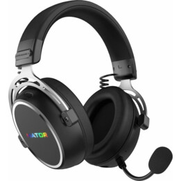 HATOR Hypergang 3 Wireless Auriculares Inalámbrico Diadema Juego USB Type-C / USB Type-A Bluetooth Negro