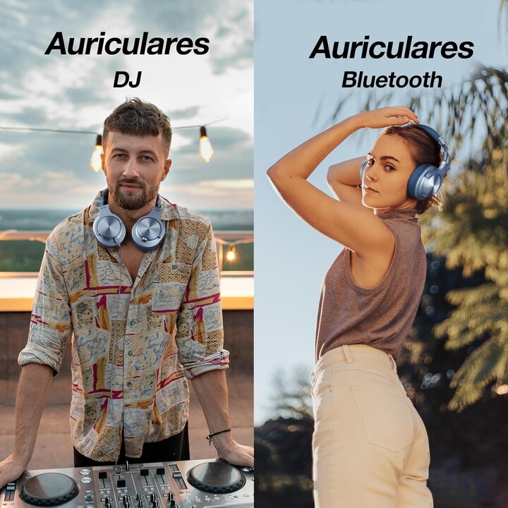 OneOdio Fusion A70 Bleu - Ecouteurs Bluetooth