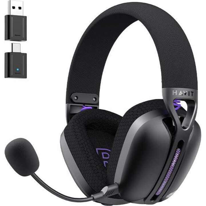 Havit Fuxi-H3 Plus - Auricolare con cavo/wireless - Nero