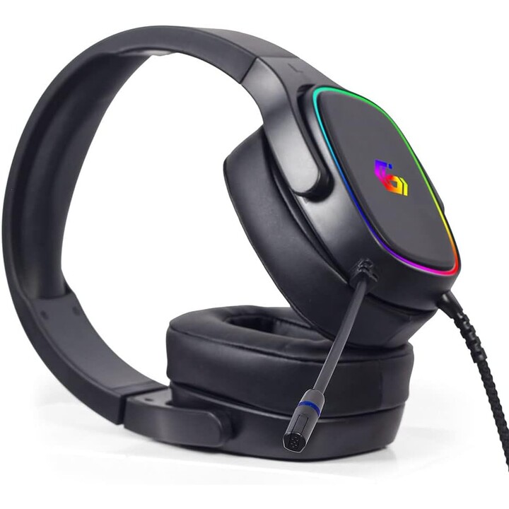 Gembird GHS-SANPO-S300 écouteur/casque Avec fil Arceau Jouer USB Type-A Noir