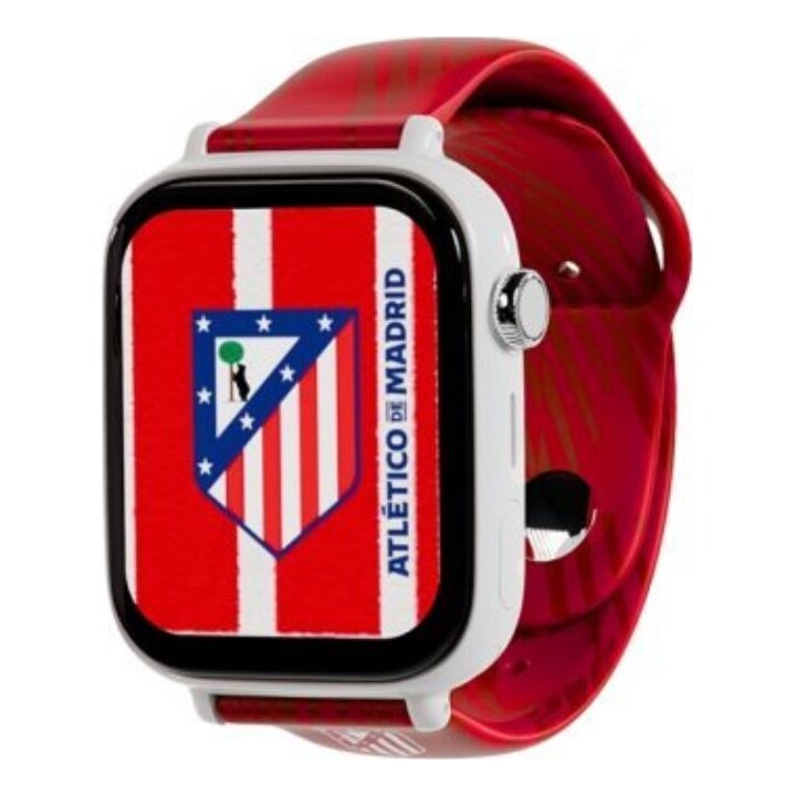 Save Family Plus Smartwatch Atlético de Madrid Edition Weiß mit rotem Silikonarmband