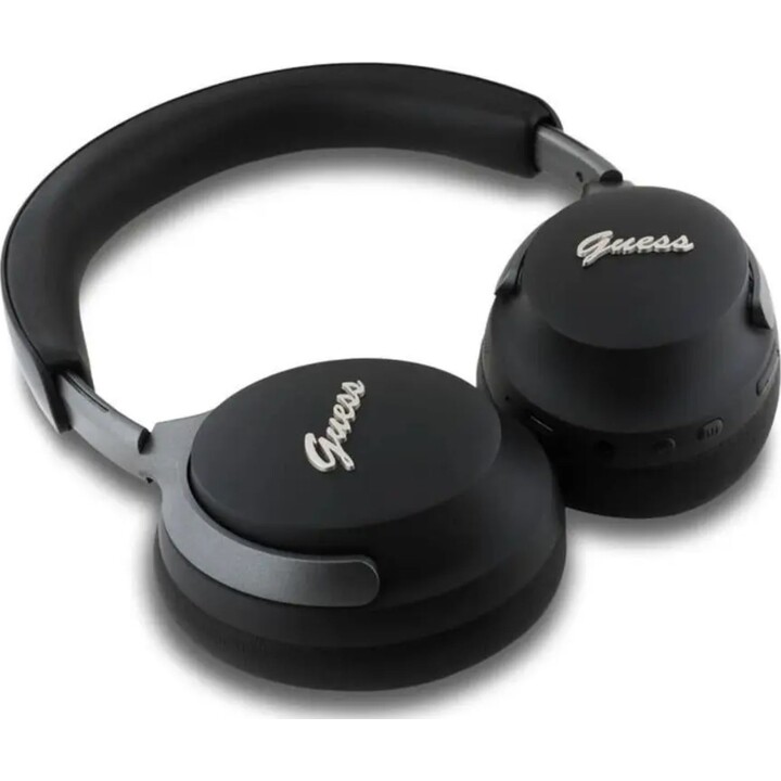 Auricular diadema inalámbrico Guess 4G / Cancelación de ruido activa y ambiental / Bt 5.3 / 300 mAh / Negro / GUBHC22PSFCSMK