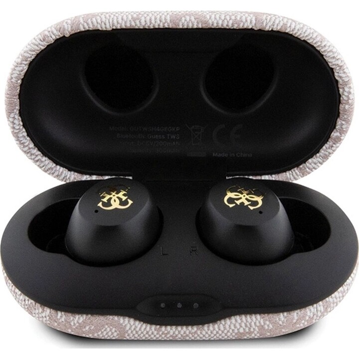 Auricular inalámbrico Guess 4G / TWS / Cancelación de ruido / Bt 5.3 / 300 mAh / Rosa / GUTWSP4EGP