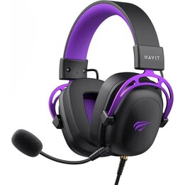 Havit H2002C+U Gaming Headset (Black and Purple)
