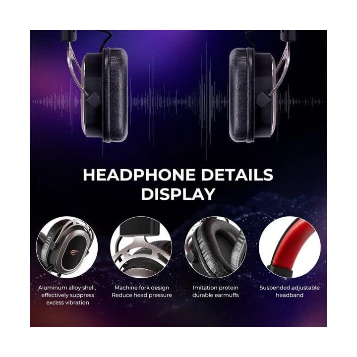 Havit H2008D Gaming Headset mit Mini-Jack und Kabelstadband