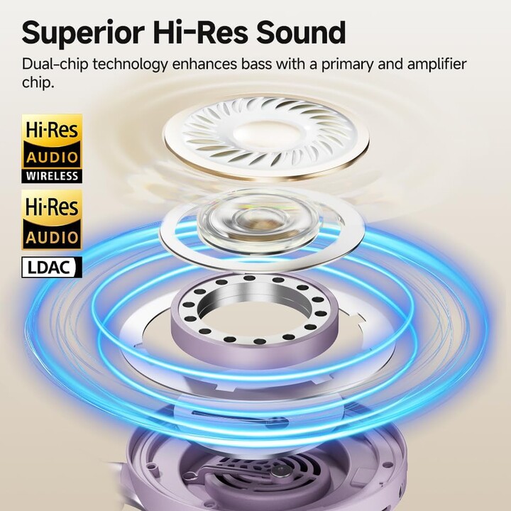 QCY H3 pro Violet - Casque d'écoute