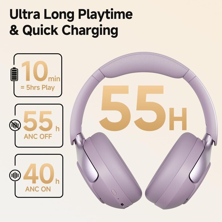 QCY H3 pro Violet - Casque d'écoute