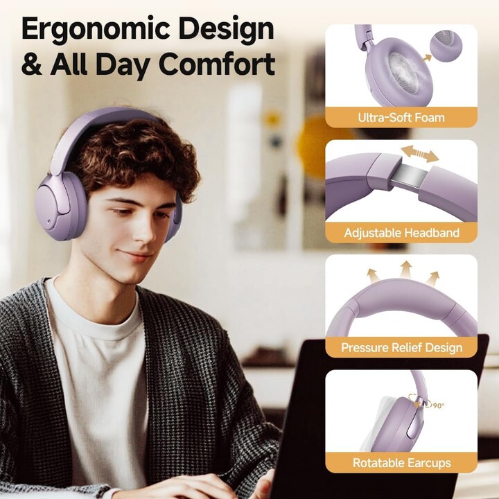 QCY H3 pro Morado - Auriculares