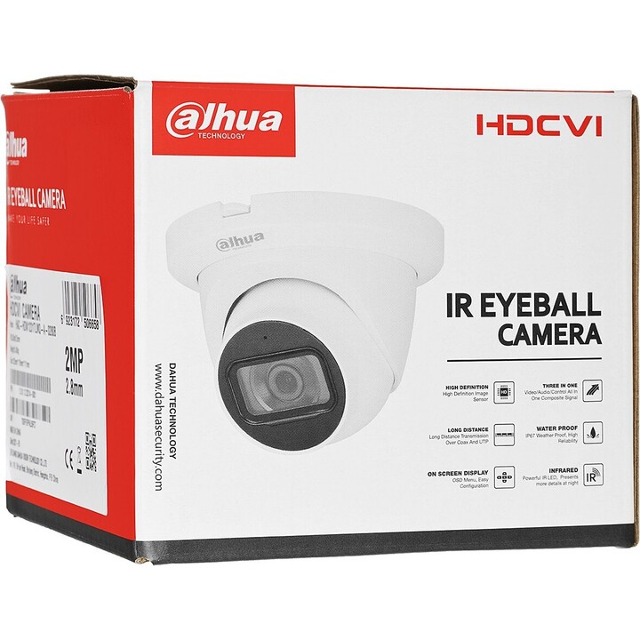 Dahua Technology Lite HAC-HDW1231TLMQ-A-0280B Sicherheitskamera Kuppel IP-Sicherheitskamera Outdoor 1920 x 1080 Pixel Decke/Wand