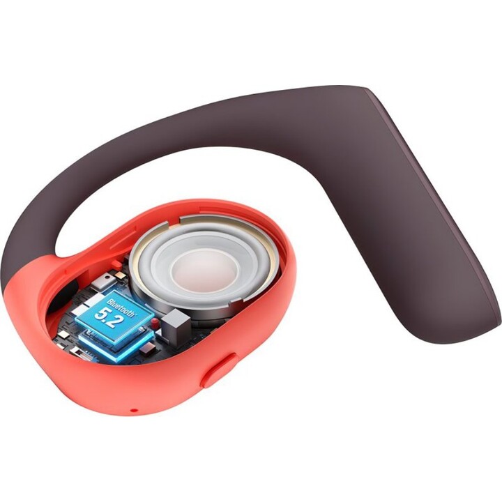 Haylou PurFree OW01 Negro/Rojo - Auriculares de Conducción Ósea y Bluetooth