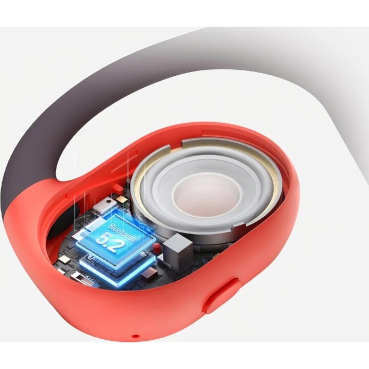 Haylou PurFree OW01 Noir/Rouge - Casque à conduction osseuse et Bluetooth