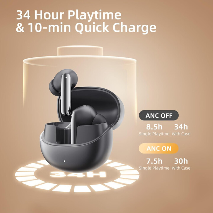 QCY MeloBuds Pro HT08 ANC Schwarz – Bluetooth-Kopfhörer