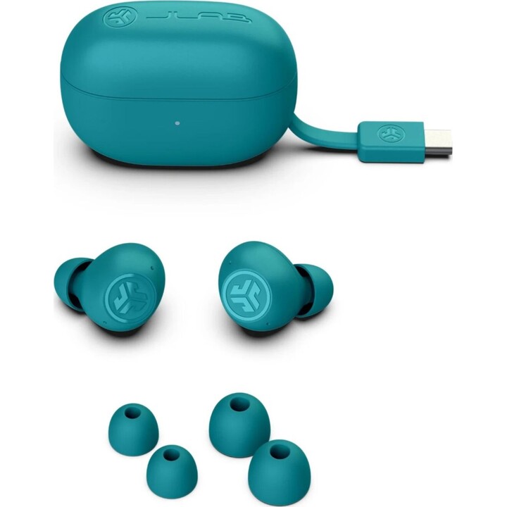 JLab Go Pop, ANC True Wireless Earbuds, Teal