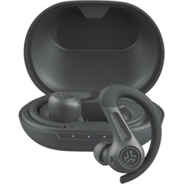 JLab JBUDS Sport ANC 4 True Wireless Bluetooth Ohrhörer Ladekoffer Graphit