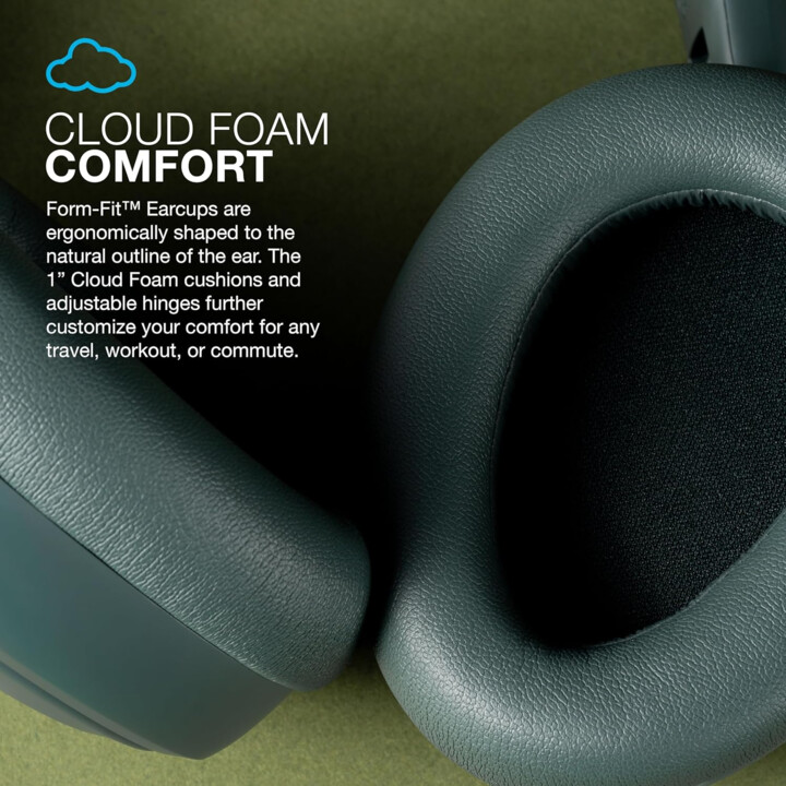 JLab JBuds Lux ANC Wireless Earbuds, Sage, Active Noise Cancellation